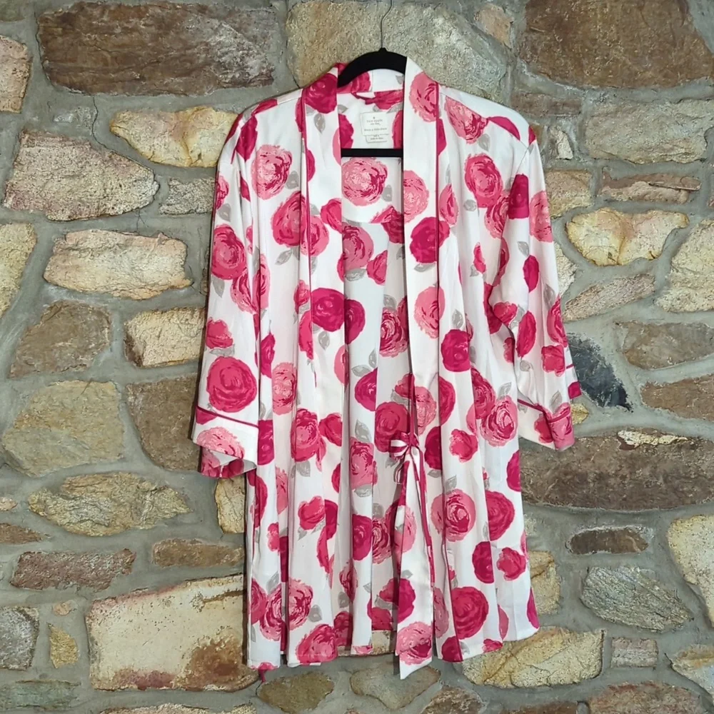 Kate Spade Dream a Little Dream Bella Rose short length robe